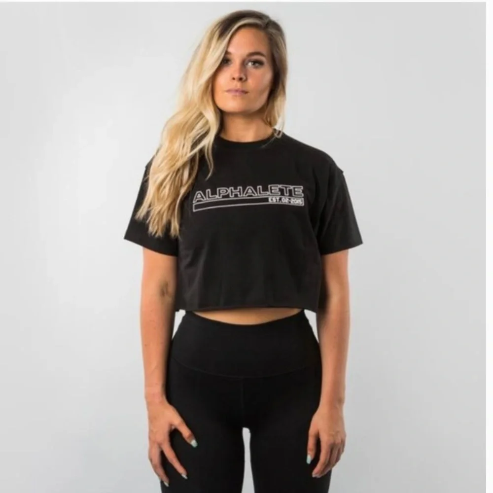 Alphalete Cropped Tee - Picture 3 of 3